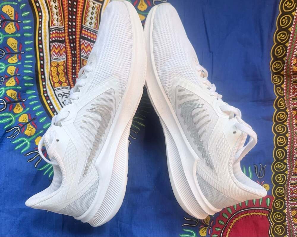 Nike Downshifter 10 Running Shoes White Silver